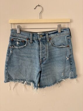 Abercrombie and Fitch 90s Baggy Short Cutoff Denim